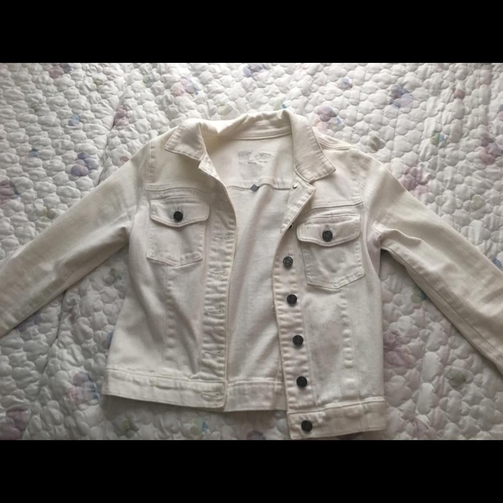 White jean jacket